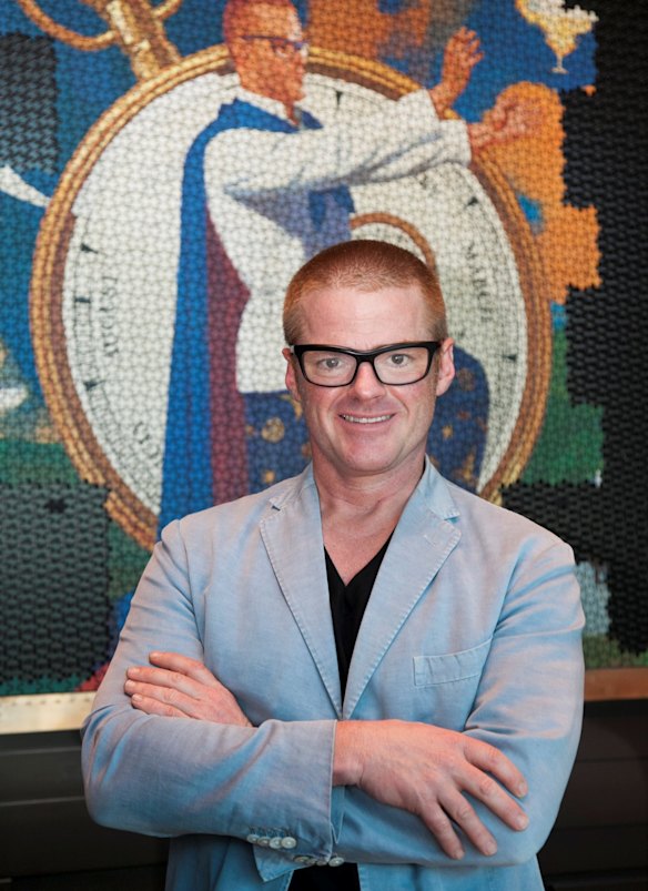 Heston Blumenthal at The Fat Duck, Crown. February 6, 2015.