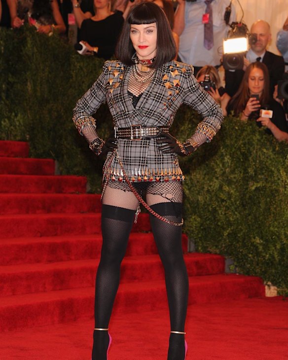 Madonna, not often known for her sartorial sense, took the 2013 Met Gala's punk theme way too far.