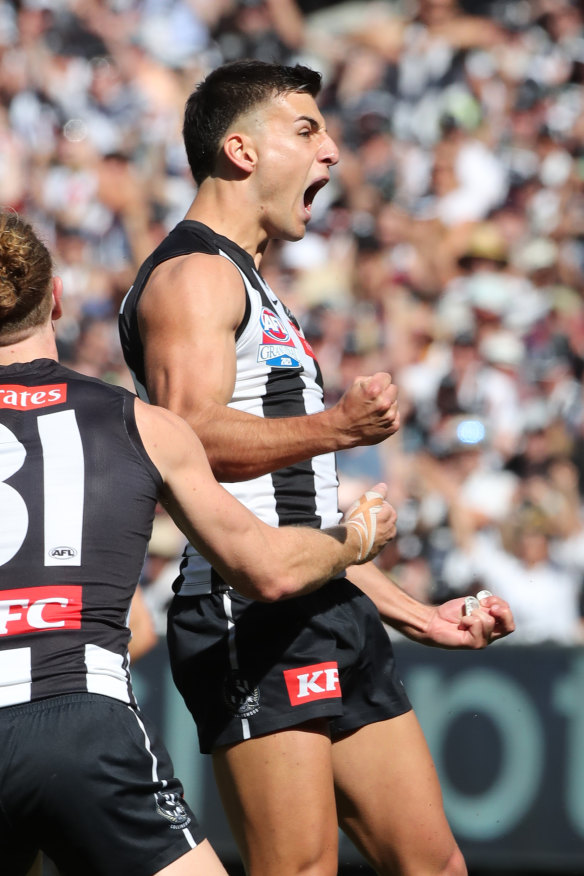 Nick Daicos after a first quarter goal.