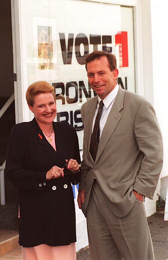 Early days, Bronwyn Bishop and Abbott. 