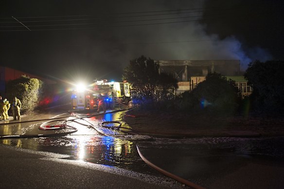 Five fire pumpers, support crews and a commander were deployed to fight the Sheppard Street fire.