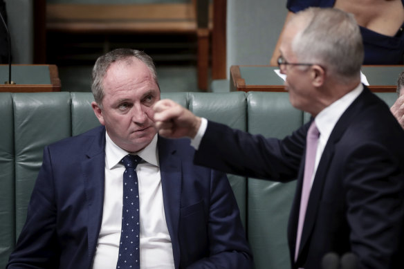 February 14, 2018: Malcolm Turnbull responds to questions  about Barnaby Joyce after details of his affair were published on the front pages of newspapers.
