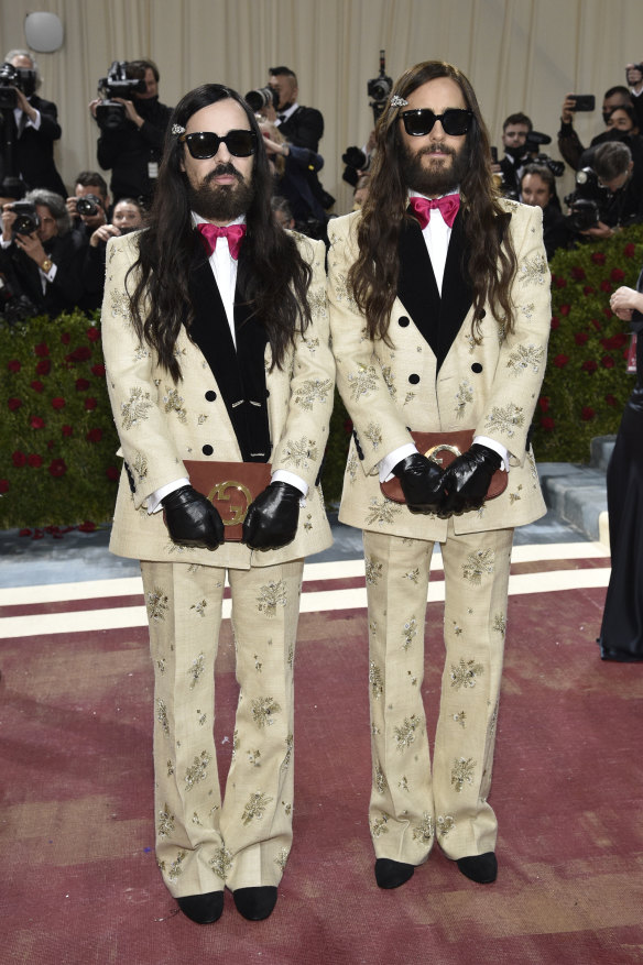 Jared Leto, right, and Alessandro Michele.