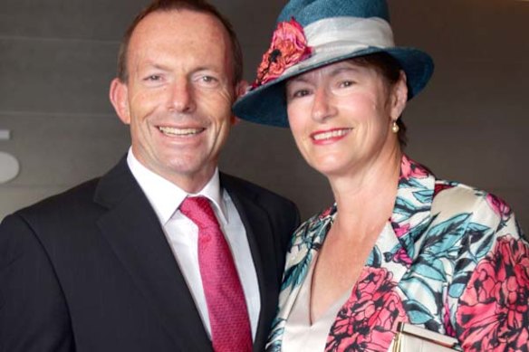 Tony Abbott and his wife Margaret at the Birdcage.