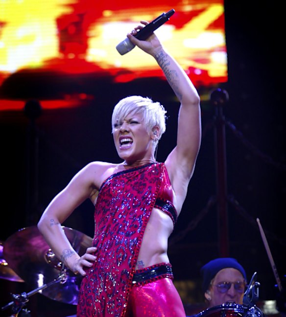 Pink in concert