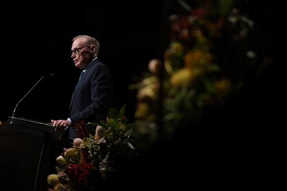 Former NSW Premier Bob Carr speaks.