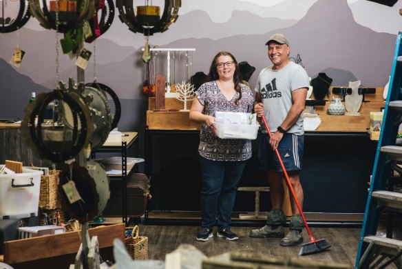 Fiona and James Lester in 2017 just before the opening of The Markets Wanniassa.