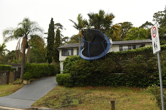 Storm damage in Davidson.
