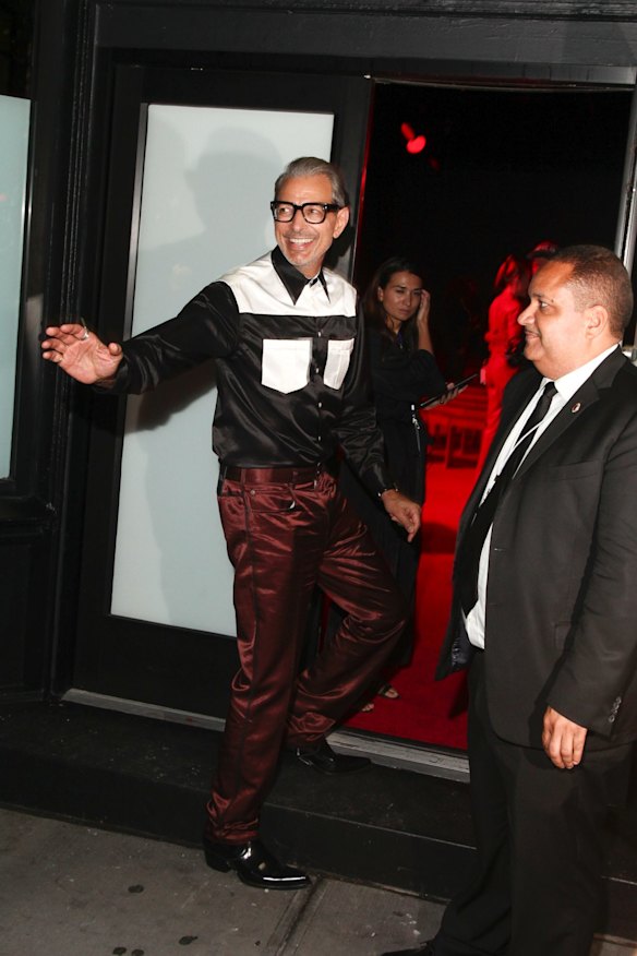 Jeff Goldblum attends the NYFW Spring/Summer 2019 Calvin Klein fashion show at 205 W. 39th Street on Tuesday, Sept. 11, 2018, in New York. (Photo by Andy Kropa/Invision/AP)