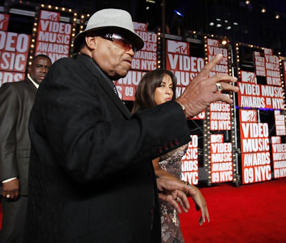Michael Jackson's father Joe Jackson arrives at the 2009 MTV Video Music Awards in New York.