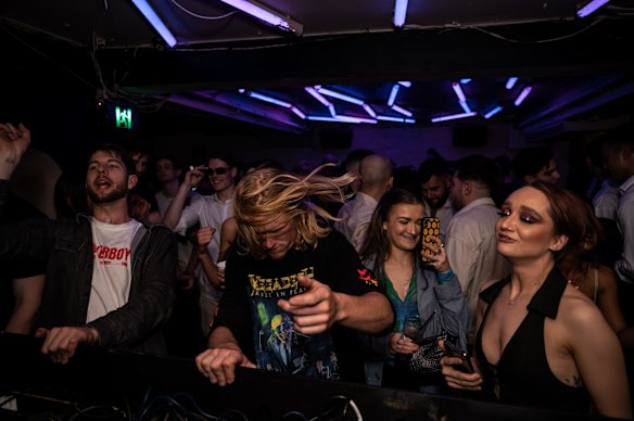Crowds at Kings Cross Pavilion on Friday night.