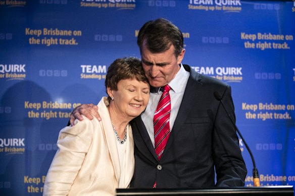 An emotional Graham Quirk speaks of his family.