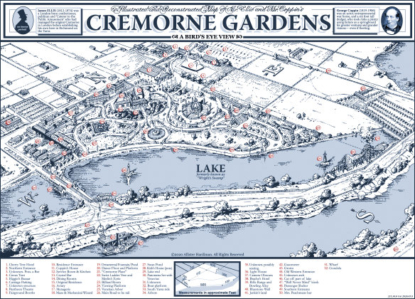 Cremorne Gardens map.