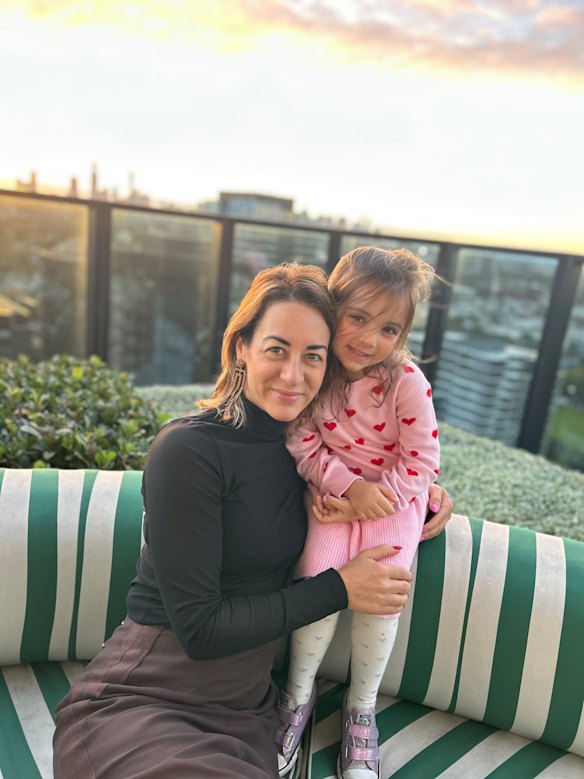 The writer and her daughter recently.