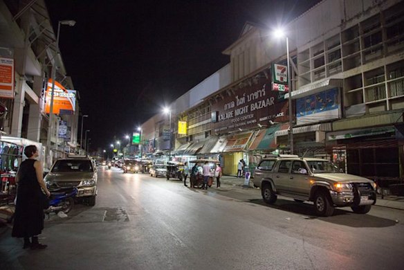 Quiet on the streets of Chiang Mai. Photo: Kylie McLaughlin