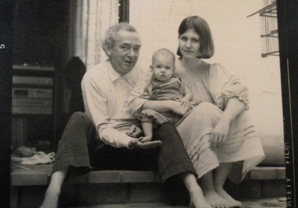 Bertie with her parents, Charles Blackman and Genevieve de Couvreur.