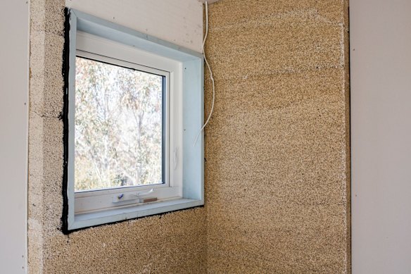 Construction of Canberra's first hemp house. Photo: Jamila Toderas