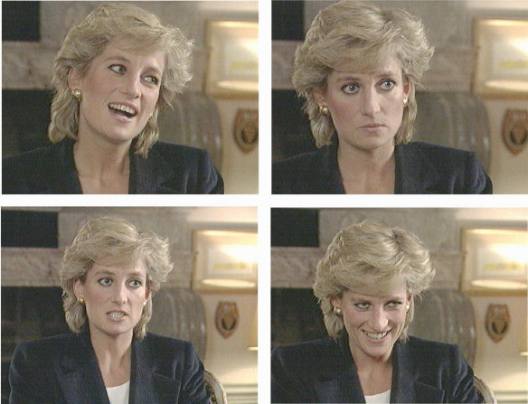 Princess Diana on the BBC's Panorama program in London, November 1995.