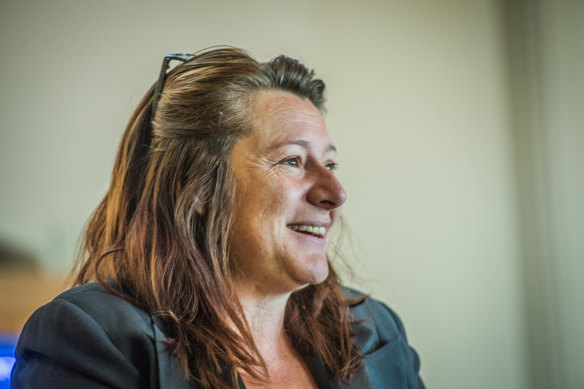 Maree Cook, who was recently homeless. She says finding accommodation in a women's home run by the YWCA saved her.