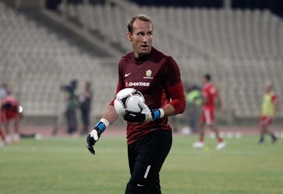 Schwarzer in Leabanon with the Socceroos in 2012.