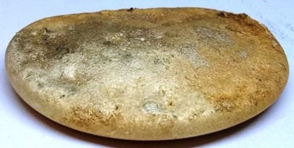 The 58-gram gold nugget up for public auction.