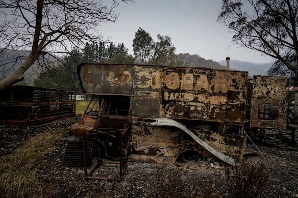 Mark's property was completely destroyed by fires 