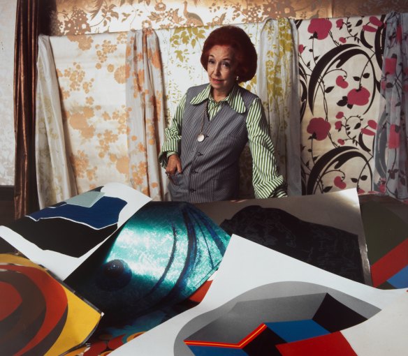 Florence Broadhurst, 1975, by Lewis Morley. Collection: National Portrait Gallery, gift of the artist, donated through the Australian Government’s Cultural Gifts Program.