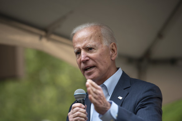 Former U.S. Vice President Joe Biden, 2020 Democratic presidential candidate, speaks during a campaign stop in Nashua, New Hampshire.
