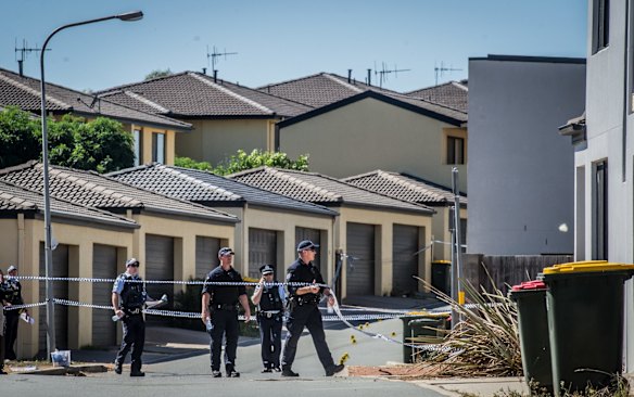 ACT police officers at Hall Best Lane, Gungahlin investigate the suspicious death of a 56-year-old man.  