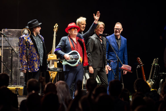 Elvis Costello & The Imposters at the Sydney Opera House on Sunday night.