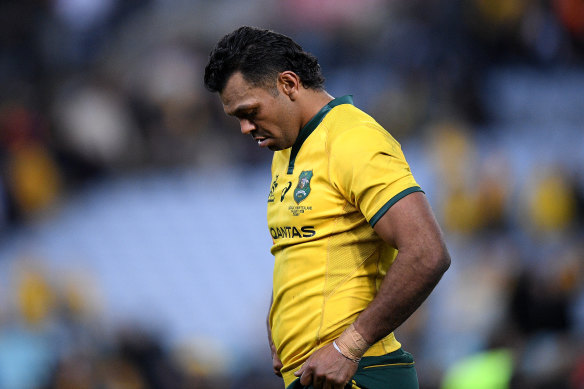 Disappointed: Kurtley Beale