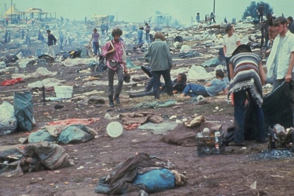 The aftermath of Woodstock.