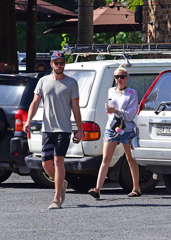 Hollywood superstar Liam Hemsworth and Singer Miley Cyrus in Byron Bay. It has become a place where some Hollywood A-listers such as Liam's brother Chris, Matt Damon and Zac Effron call home.