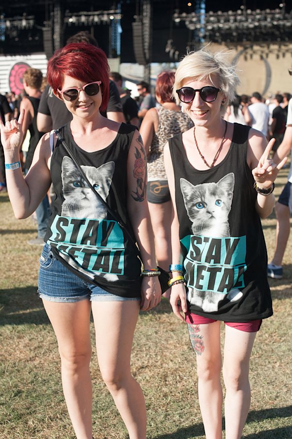 Crowds rocking out at Soundwave.