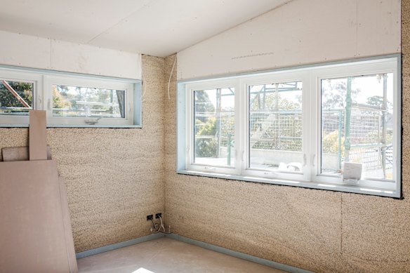 Construction of Canberra's first hemp house. Photo: Jamila Toderas