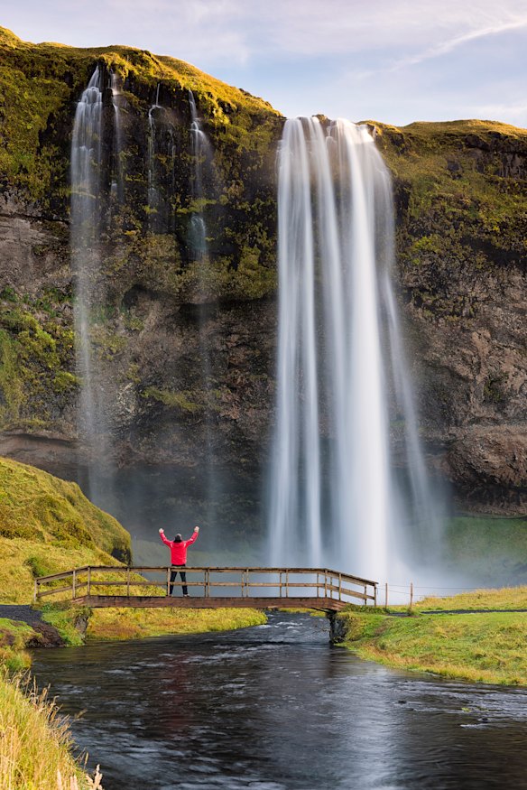 The sheer joy that flows from witnessing Seljalandsfoss Waterfall, Iceland, up close. 