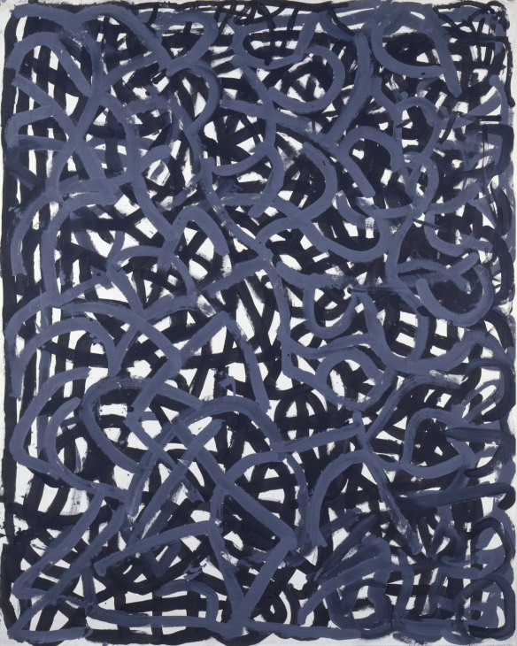 Emily Kame Kngwarreye, Untitled (yam), 1995.
