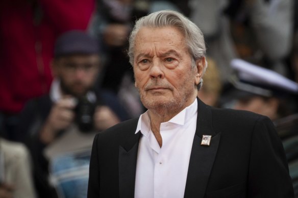 Alain Delon at the premiere of A Hidden Life in Cannes on Sunday.