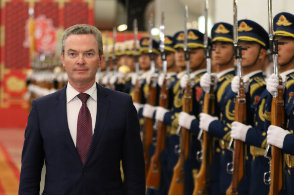 Christopher Pyne became Defence Minister under Scott Morrison. 