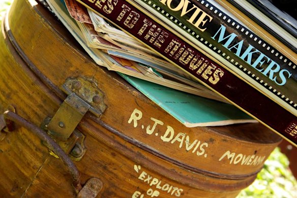 Historic movie collection in shipping container