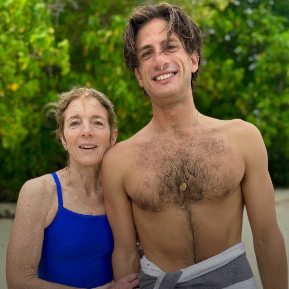 Caroline Kennedy, the US ambassador to Australia, and her son  Jack Schlossberg on their visit to the Solomon Islands last week. 