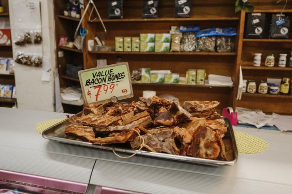 Bacon bones available at the Olympic Continental Deli and Butchery.