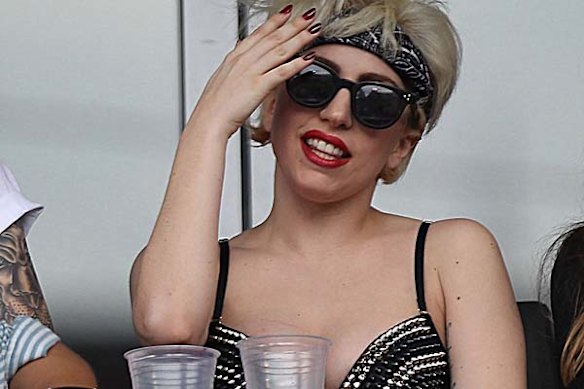 Lady Gaga sparked controversy with this outfit at a New York Mets game on June 10, 2010 in New York.