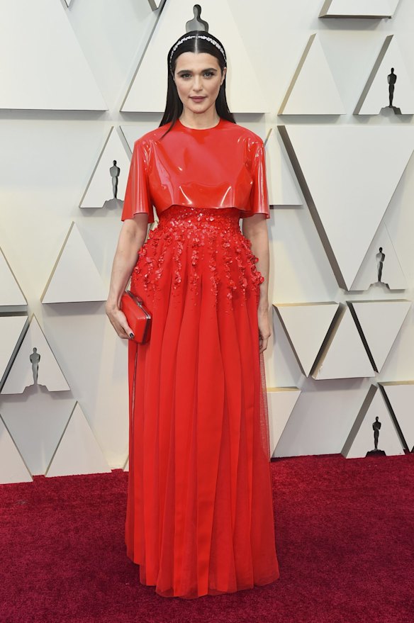 Rachel Weisz arrives at the Oscars at the Dolby Theatre in Los Angeles. 