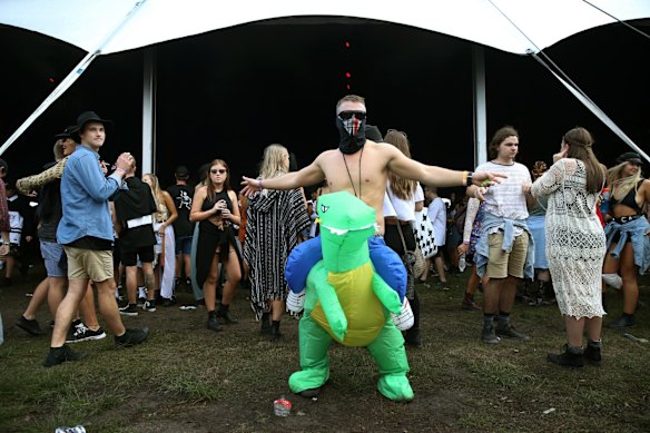 Groovin' The Moo - Maitland 2016: Josh Lamb of Nelson Bay.
