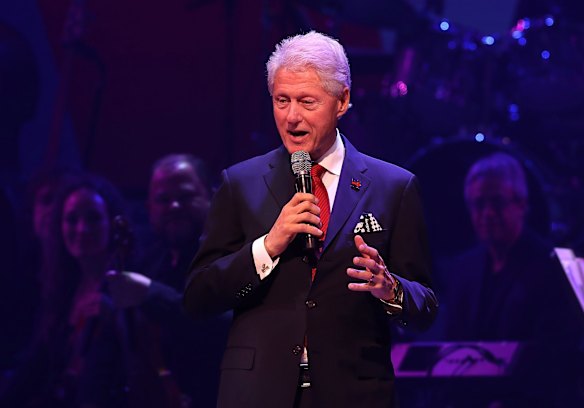 Former U.S. president Bill Clinton speaks 