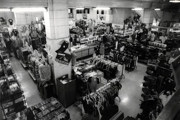 A Fairfax Archive pic of the interior of Gowing Brothers Store, George Street, Sydney in 1890.