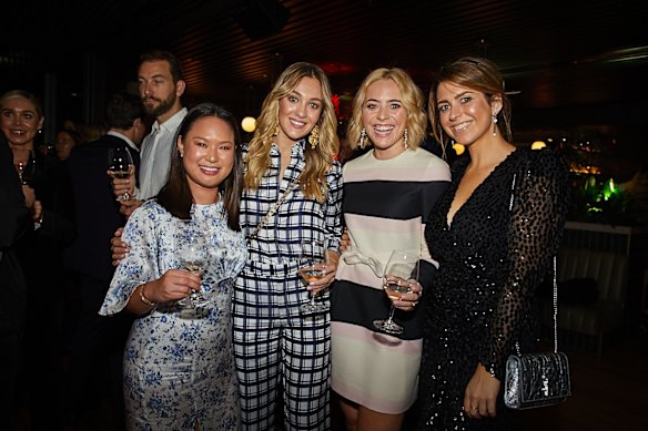Alyce Tran, Yasmin Baildon, Deborah Symond O'Neil and Poppy O'Neil at The Penfolds Collection 2018 release at Smoke Bar, Barangaroo House, on Thursday, October 18, 2018.