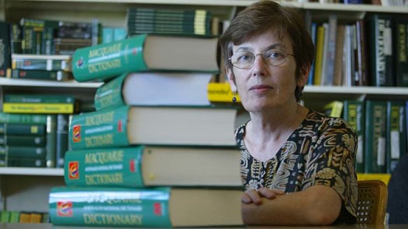 Longtime Macquarie Dictionary editor Susan Butler.