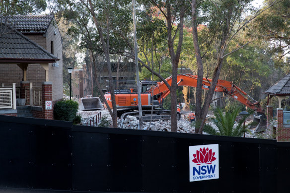 Demolition of public housing at Ivanhoe Estate began in April.